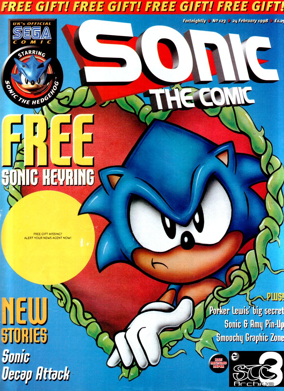 Sonic - The Comic Issue No. 123 Comic cover page